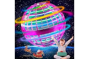 SUMMERLANGUAGE Flying Orb Ball Toy - 2024 Upgraded Magic Flying Orb Toy with LED Light 360°Rotating, Boomerang Flying Toys Indoor Outdoor Fun Games, for Boys Girls Adults Kids
