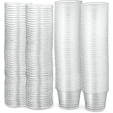 Propack Portion Cups with Lids, 1 oz Clear Souffle Jello Shot, 200 Pack | Leak proof, stackable &amp; food grade; for sauces, dips, dressings, salsa, meal prep &amp; samples; delis, restaurants, catering