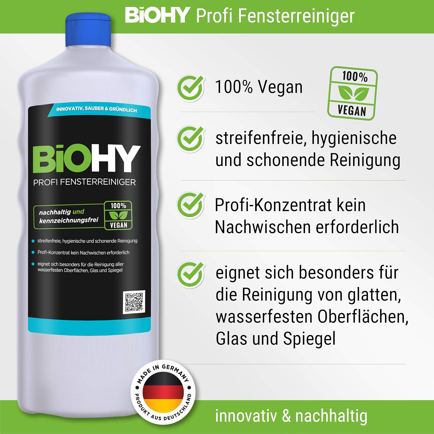 BiOHY Professional Window Cleaner (10l Canister), green, 10 l (Pack of 1) - Image 3