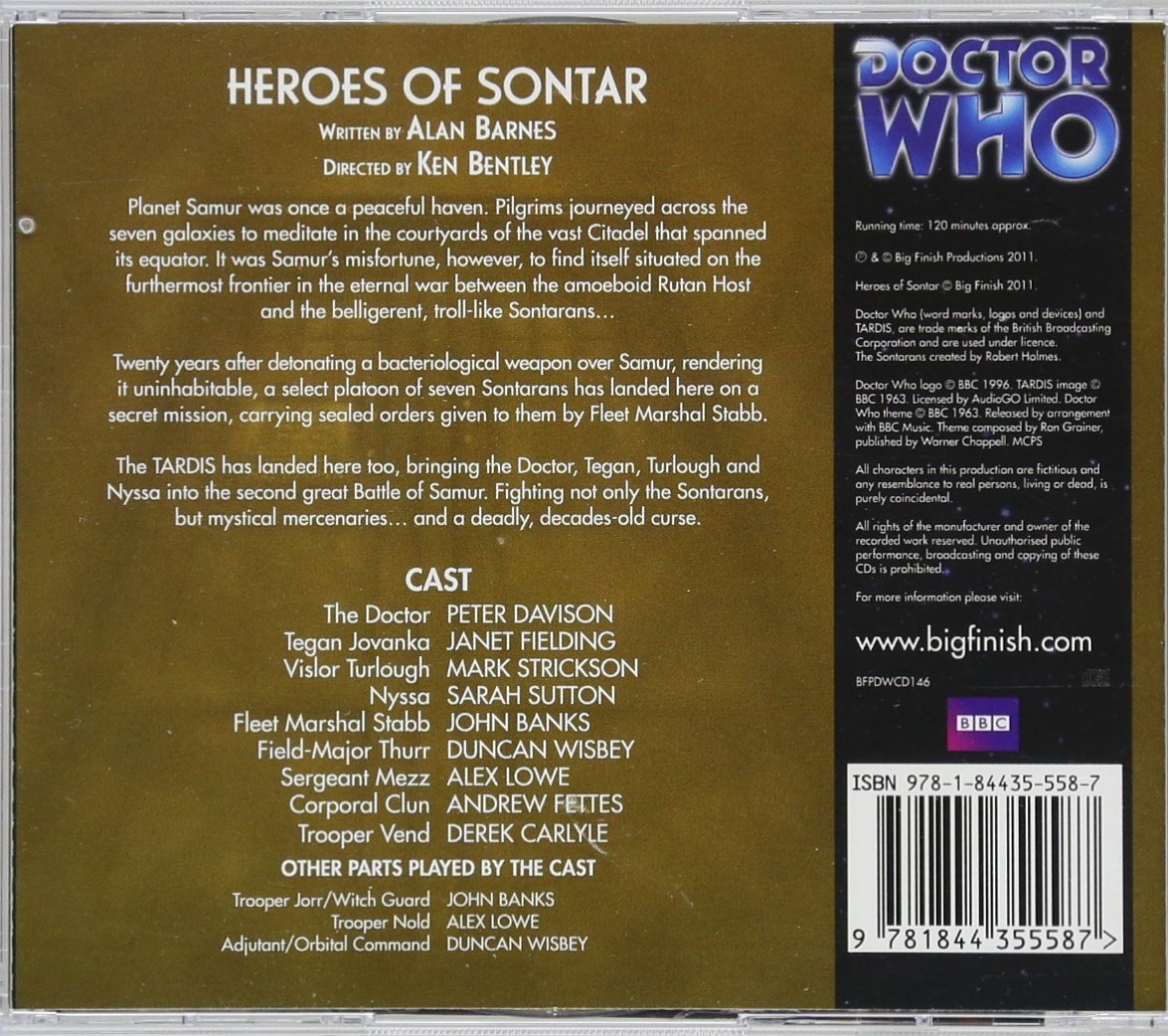 Heroes Of Sontar Doctor Who Amazon Co Uk Alan Barnes