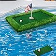 PLBBJH Floating Golf Green for Pool, Various Sizes (35"x24"/47"x35"/63"x47") to Suit Your Needs, Floating Chipping Green-Ideal for 2-4 Golfers Competing and Improving Skills in Outdoor and Pool Games