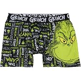 How the Grinch Stole Christmas Adult Novelty All-Over Grinch Quotes Boxer Briefs Sleepwear Loungewear Men Women