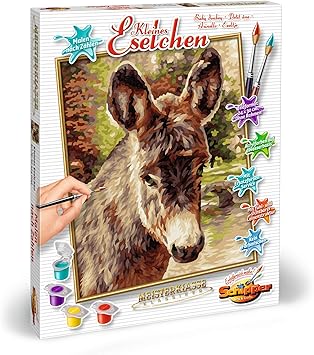 Schipper 609240743 Malen nach Zahlen, kleines Eselchen - Bilder malen für  Erwachsene, inklusive Pinsel und Acrylfarben, 24 x 30 cm: Amazon.de:  Spielzeug