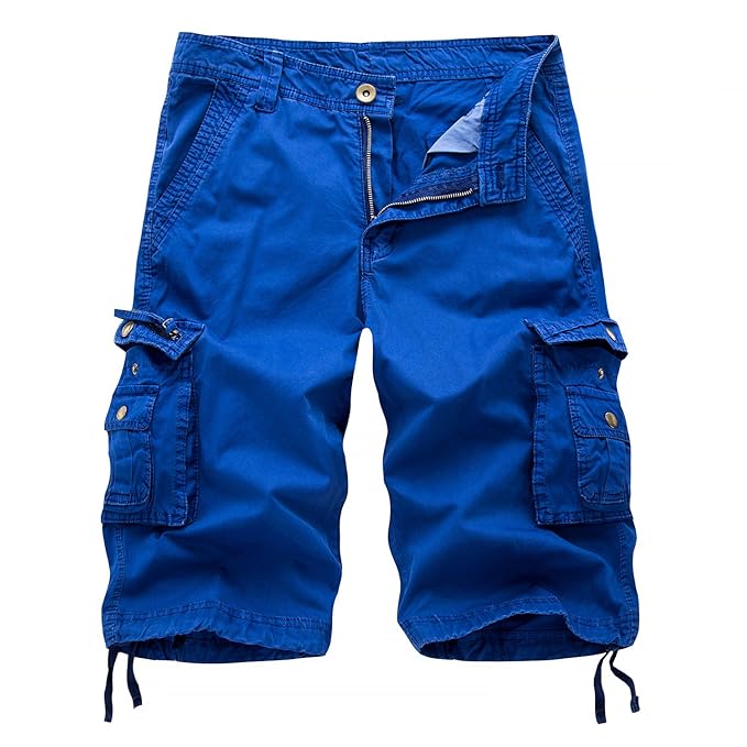 AYG Cargo Shorts Herren Bermudas Baumwolle Shorts Freizeit Sport 30-40