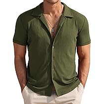 Amazon.com: COOFANDY Men Knit Polo Shirt Knit Button Down