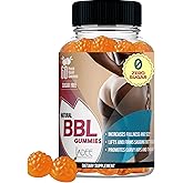 BBL Gummies Booty & HIPS Weight Gainer for Women - Unique Blend for Curves Enhancement & Butt Growth - Natural Weight Gain Gummies for Women - Zero Sugar, Vegan, Peach Flavor - 60 Counts
