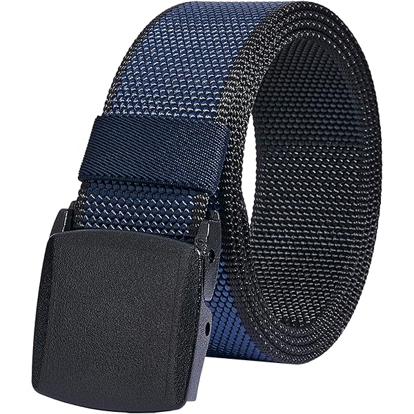 LionVII Men's Elastic Stretch Belt, 2 Colors in 1 Double-sided Web