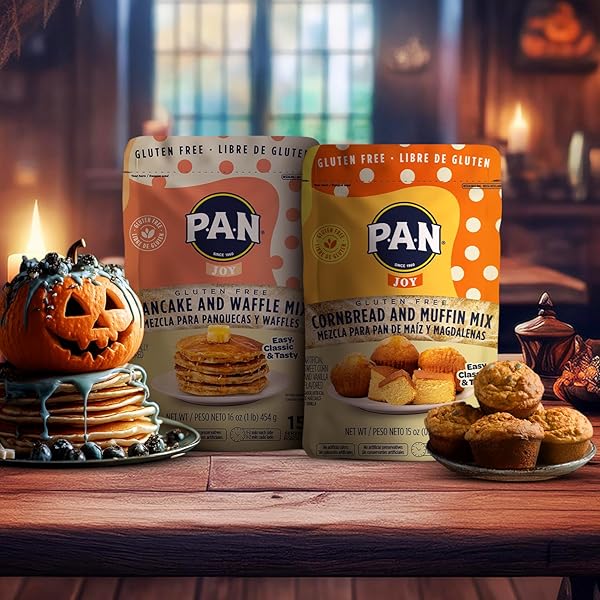 P.A.N CORNBREAD AND MUFFIN MIX – GLUTEN FREE BAKING MIX 0.9 LB. (PACK OF 1)
