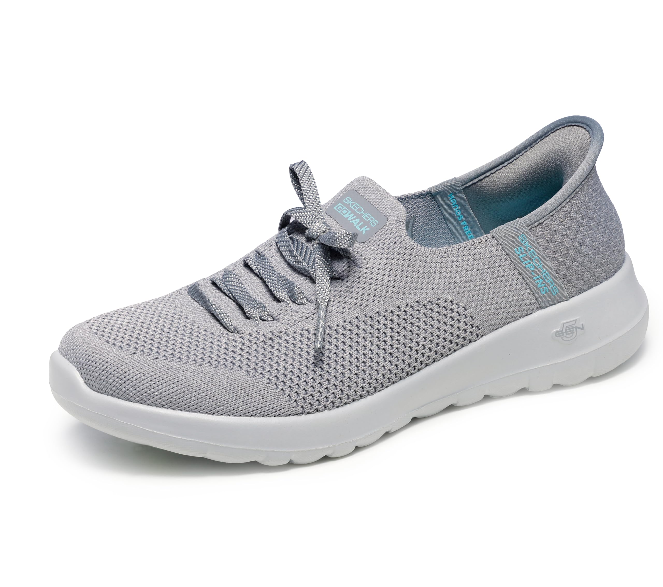 Skechers Women's Go Walk Joy Abby Hands Free Slip-Ins Sneaker, Gray, 5.5 Image