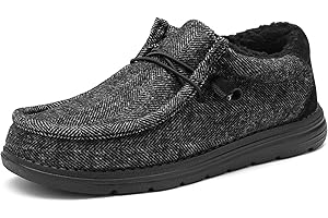 Bruno Marc Men's Slip-on Faux Fur Lined Loafers Casual Shoes