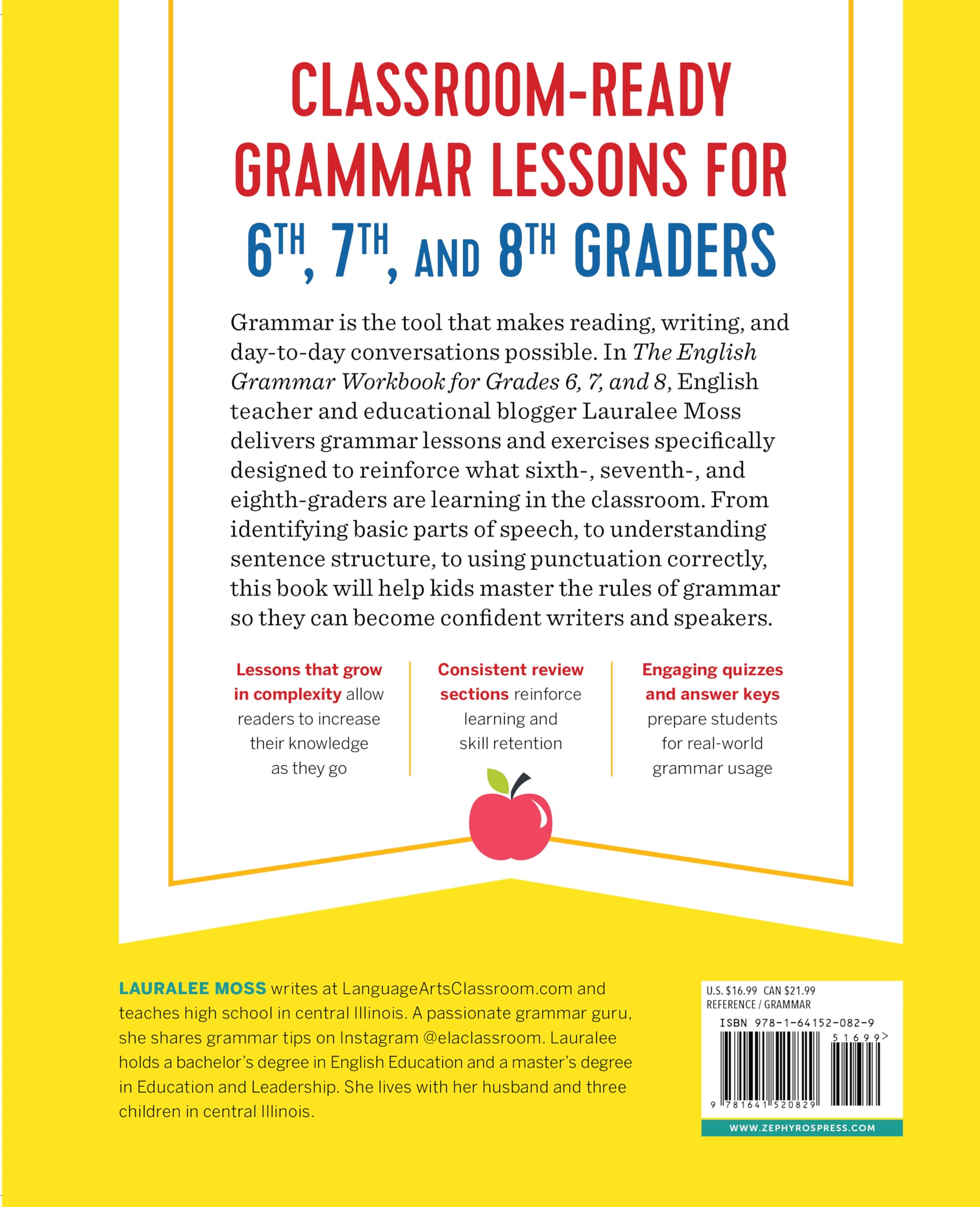 Mua The English Grammar Workbook for Grades 6, 7, and 8: 125+ Simple ...