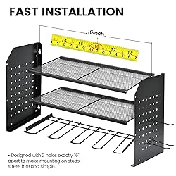 TRZZ Power Tool Organizer Wall Mount, 3-Layer Drill