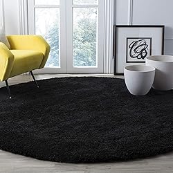 SAFAVIEH Milan Shag Collection 7' Round Red SG180