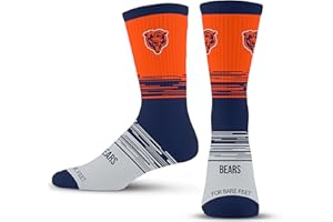 For Bare Feet NFL mens Elevate Crew Sock