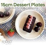 FOOGO Green 300pcs Palm Leaf Plates 6in Eco Biodegradable Compostable view 2