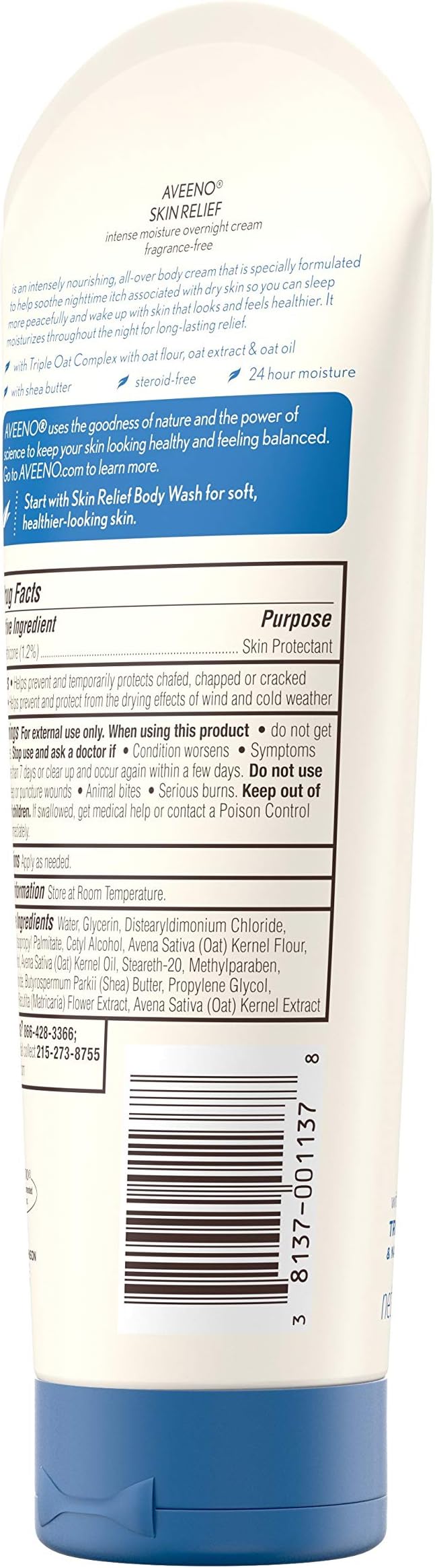aveeno skin relief intense moisture overnight cream