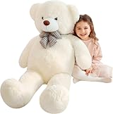 IKASA Giant Teddy Bear 120cm White Plush Stuffed Toy