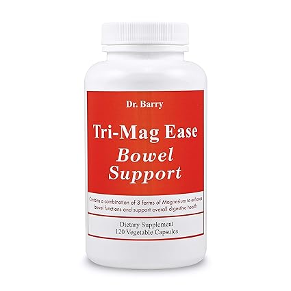 Magnesium Constipation Relief - Tri-Mag Ease Bowel Support with Magnesium Citrate, Magnesium Oxide,...