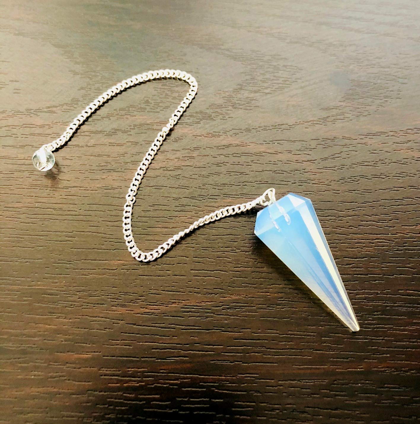 OPALITE Dowser Pendulum Crystal Healing Reiki FENG Shui Gift Positive Energy Meditation Wellness