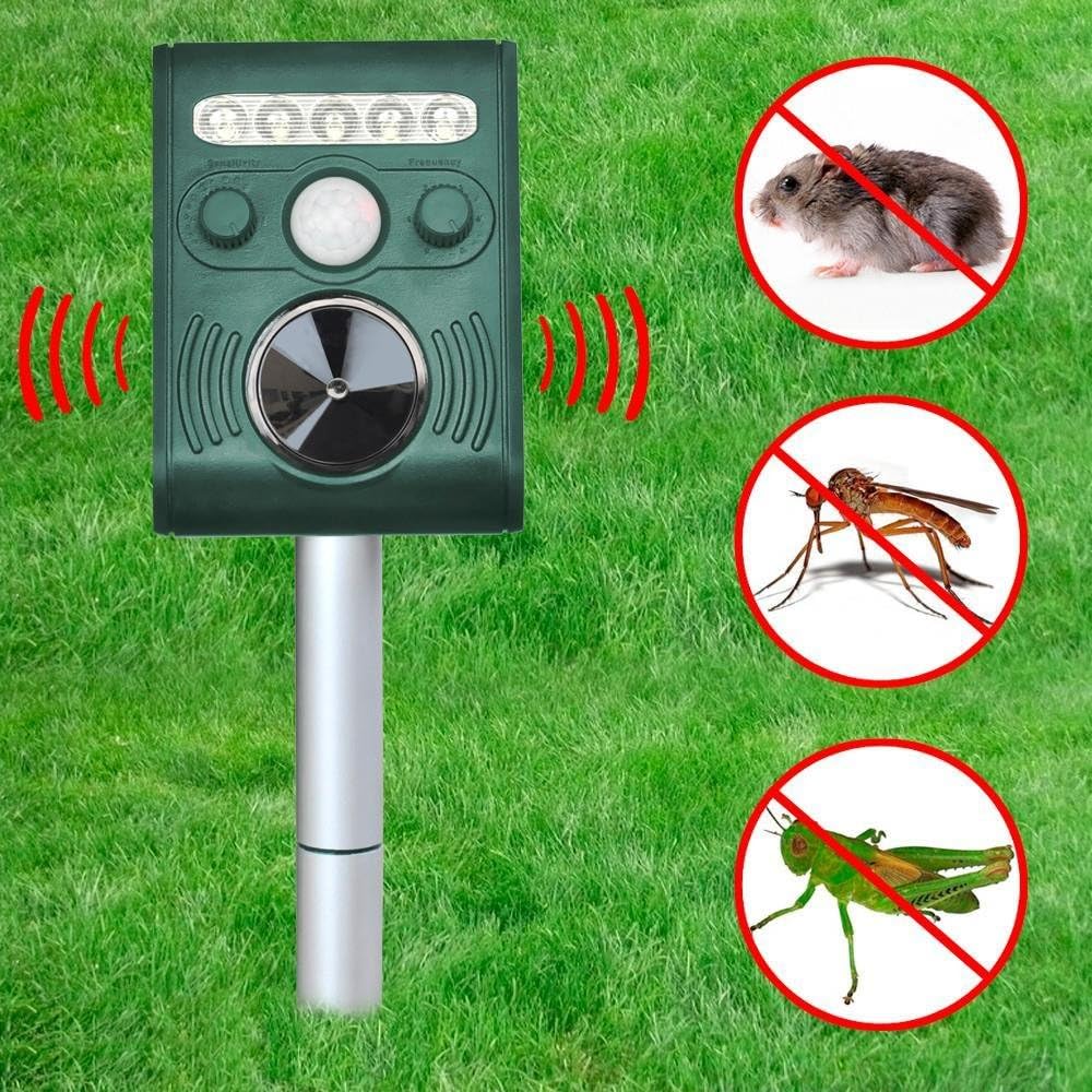 Yaheetech Garden Cat Repellent Ultrasonic Dog Fox Pest Repeller Scarer
