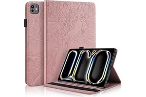 Auslbin Case for iPad Pro 13" M5/M4 2025/2024 Tablet Case Premium Leather Cover with Stand Function and Multiple Card Slots w