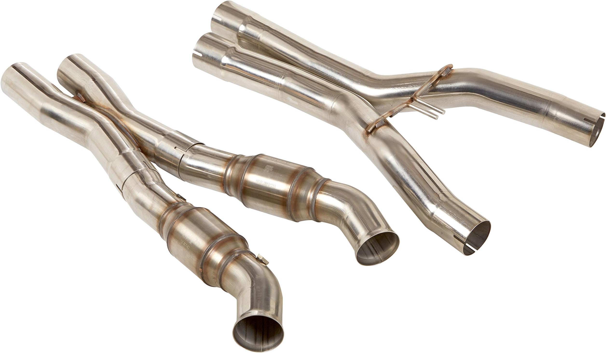 Kooks 21703300 3" x 3" Stainless Green Catted X-Pipe (Non-CARB Compliant)