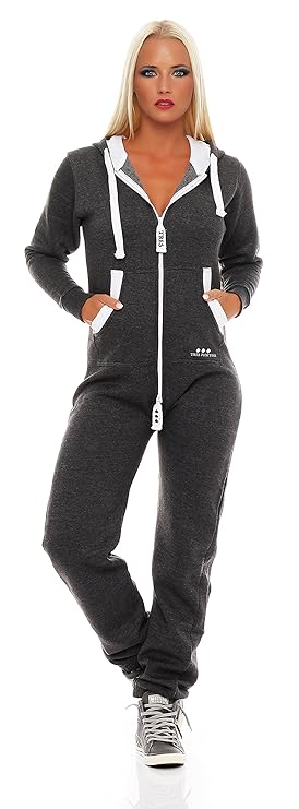 9t5 Damen Jumpsuit Jogger Jogging Anzug Trainingsanzug Einteiler Overall