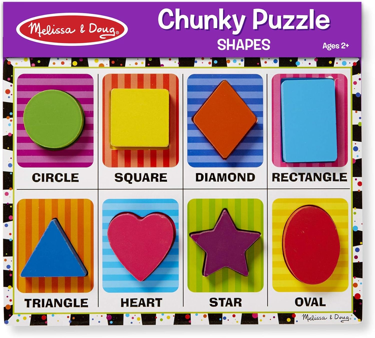 Melissa & Doug Shapes Wooden Chunky Puzzle: Melissa & Doug: Toys & Games