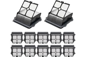 MIBUMIKI (12 Pack) Tineco Filters Compatible With iFloor 3/ Floor One S3/ Floor One S5/ Floor One S5 Pro Wet Dry Vacuum Cleaner Filter Kit