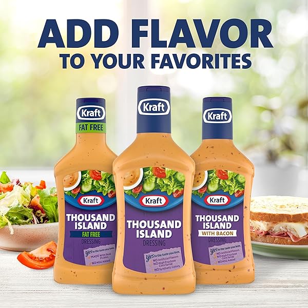 KRAFT THOUSAND ISLAND DRESSING, 8 FL OZ BOTTLE