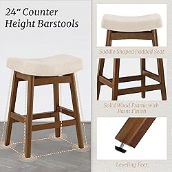 Cozyman Bar Stools Set of 4, Barstools with Sturdy