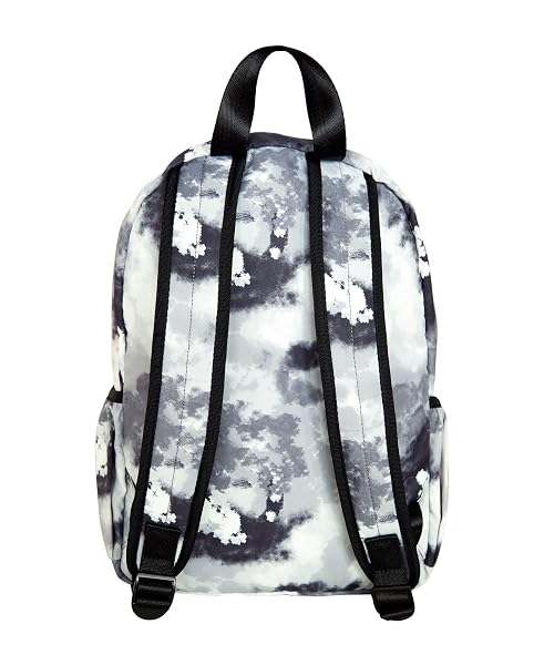 LOLA CALIFORNIA STAR MEDIUM TRADITIONAL CLASSIC BACKPACK WITH ZIPPED FRONT POCKET AND 2 SIDE POCKETS, VIBE – BLACK