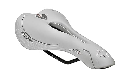 Büchel Wittkop Medicussatte MTB, Fahrradsattel, ohne Kloben, weiß, 97205