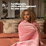 LIVIVO Electric Heated Blanket 160x130cm Ultra Soft Fleece 9 Heat Settings view 5