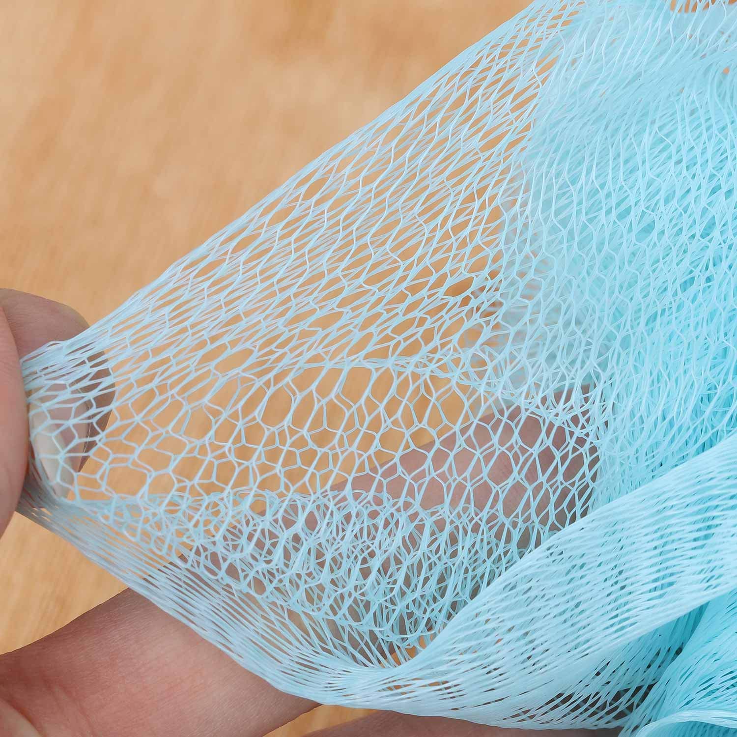 Bath Shower Loofah Sponge Pouf Body Scrubber Exfoliator (Set of 6): Beauty