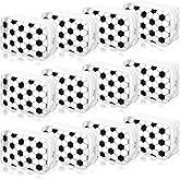 Reginary 12 Pcs Soccer Team Gifts Cosmetics Bag PVC Clear Portable Makeup Bags Organizer 7 x 4.3 x 2.4 '' Waterproof Sport Zippered Toiletry Carry Pouch for Coach Travel Party Supplies