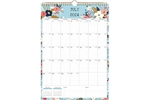BOWCUK Wall Calendar 2024-2025 – Jul.2024 - Dec.2025, Calendar 2024-2025 Wall, 18 Monthly Calendar, 12 x 17 In, 2024-25 Calendar with Large Blocks, Thick Paper, Holidays, To-do ＆ Notes, Great for Organizing