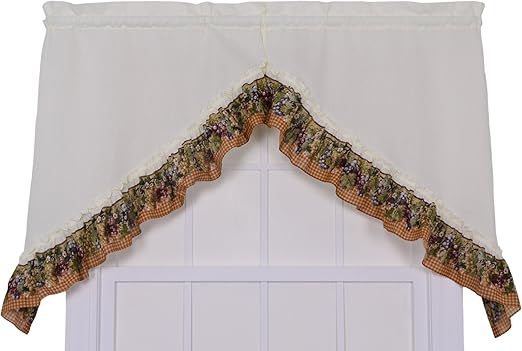 Amazon Com Ellis Curtain Kitchen Collection Tuscan Hills Grapes