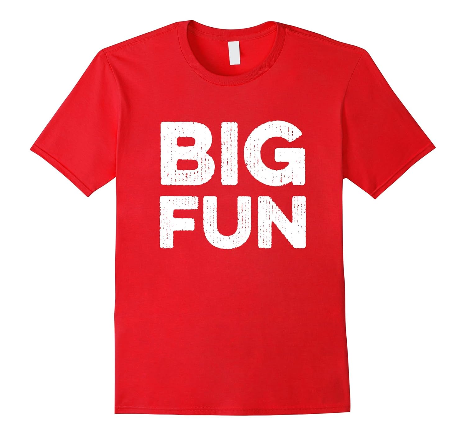 Big Fun Distressed Novelty 1980s Saying T-shirt (Dark)-ANZ