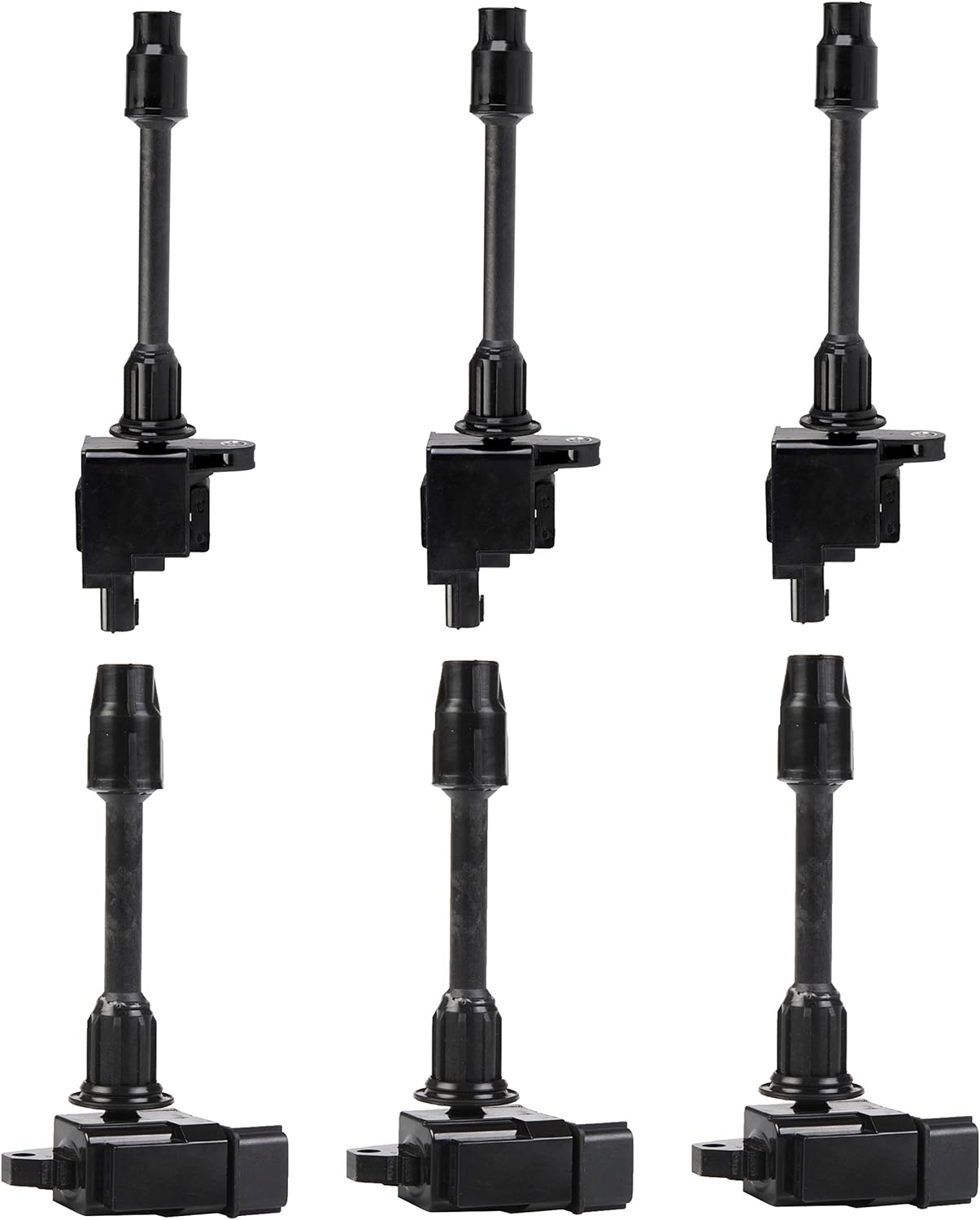 ENA Pack of 6 Ignition Coils Front Rear Compatible with