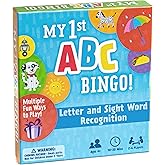 Hills of Stonebury My First ABC Bingo Game for Alphabet Learning, Letter and Sight Word Recognition, Age 4 + Years, 2-6 Players