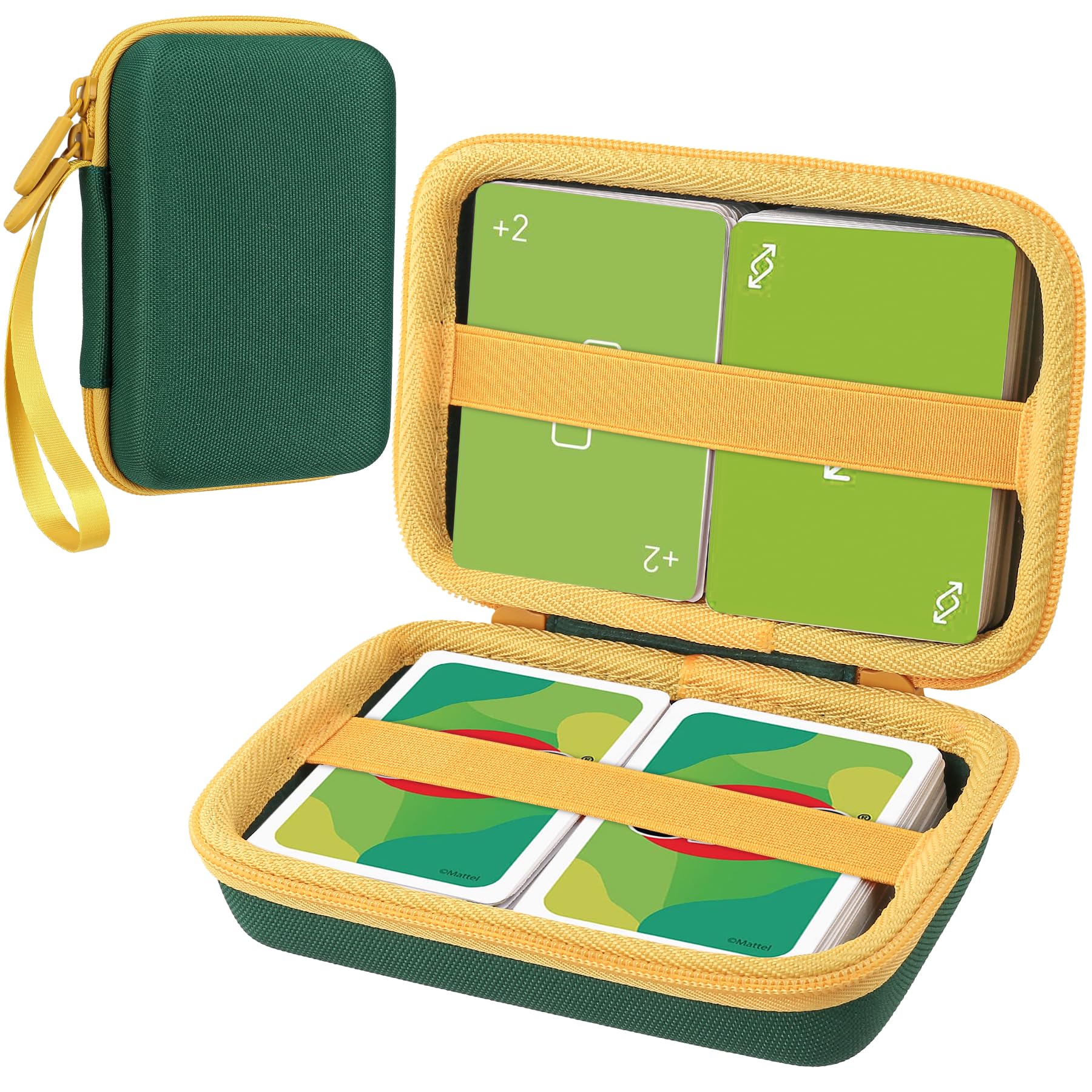 Aenllosi for Uno Card Games Protective Storage Case, Accommodate at Least 216, up to 324, Not Including Cards (Deep Green, Case Only) โ image 1