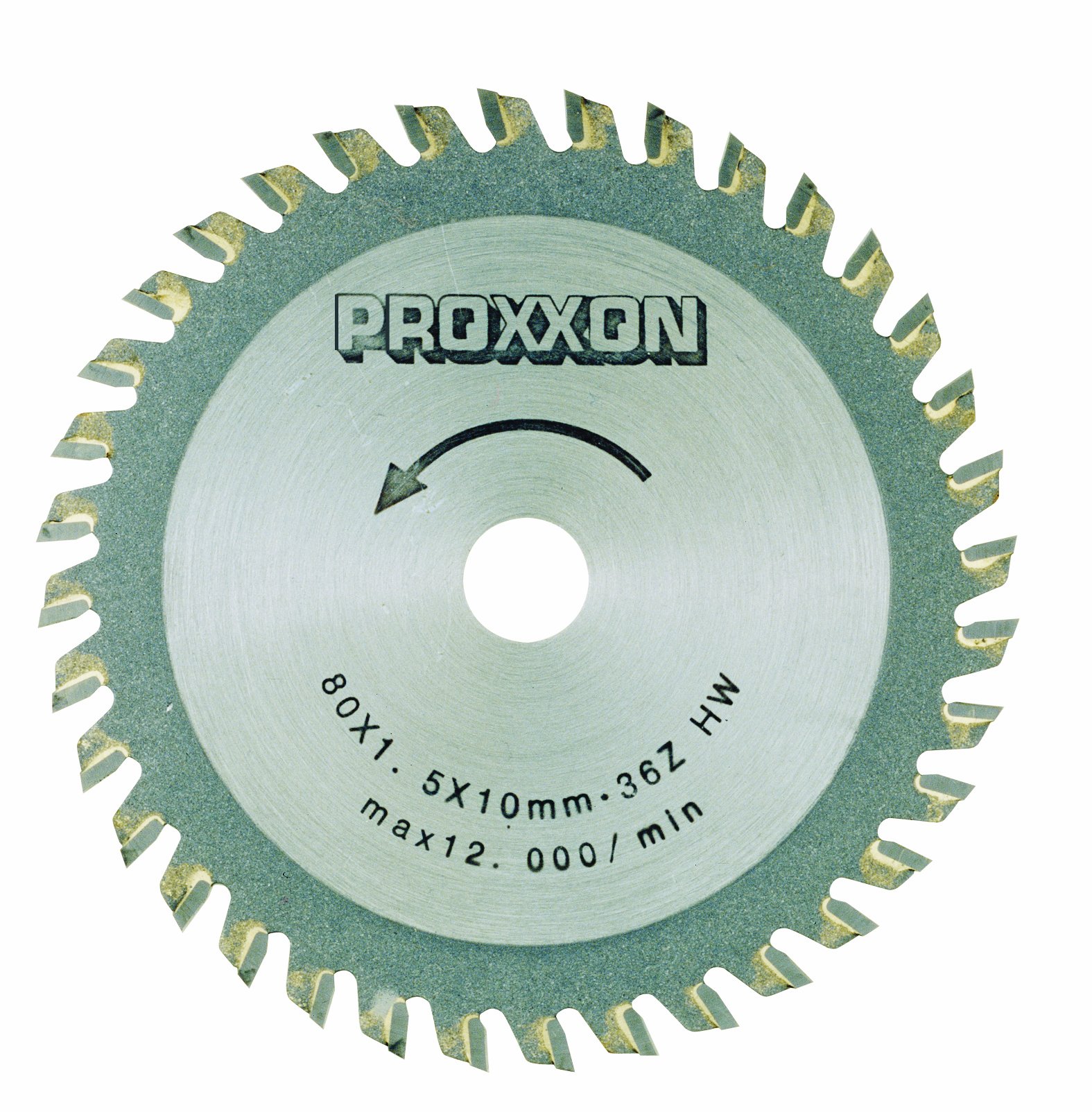 Proxxon 28732 Tungsten Carbide Tipped Ø 80 x 1.6 x 10mm with 36 Teeth