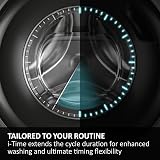 Haier HWDQ90B416FWBRUK 9/5 kg Integrated Washer Dryer Graphite Black view 7