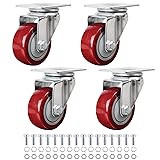 Finnhomy 3 Inch Swivel Casters Wheels Set of 4