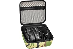 PAIYULE Case for Walker's Razor Slim Electronic Earmuffs Storage Holder/ for Howard Leight Ear Protection -Box Only