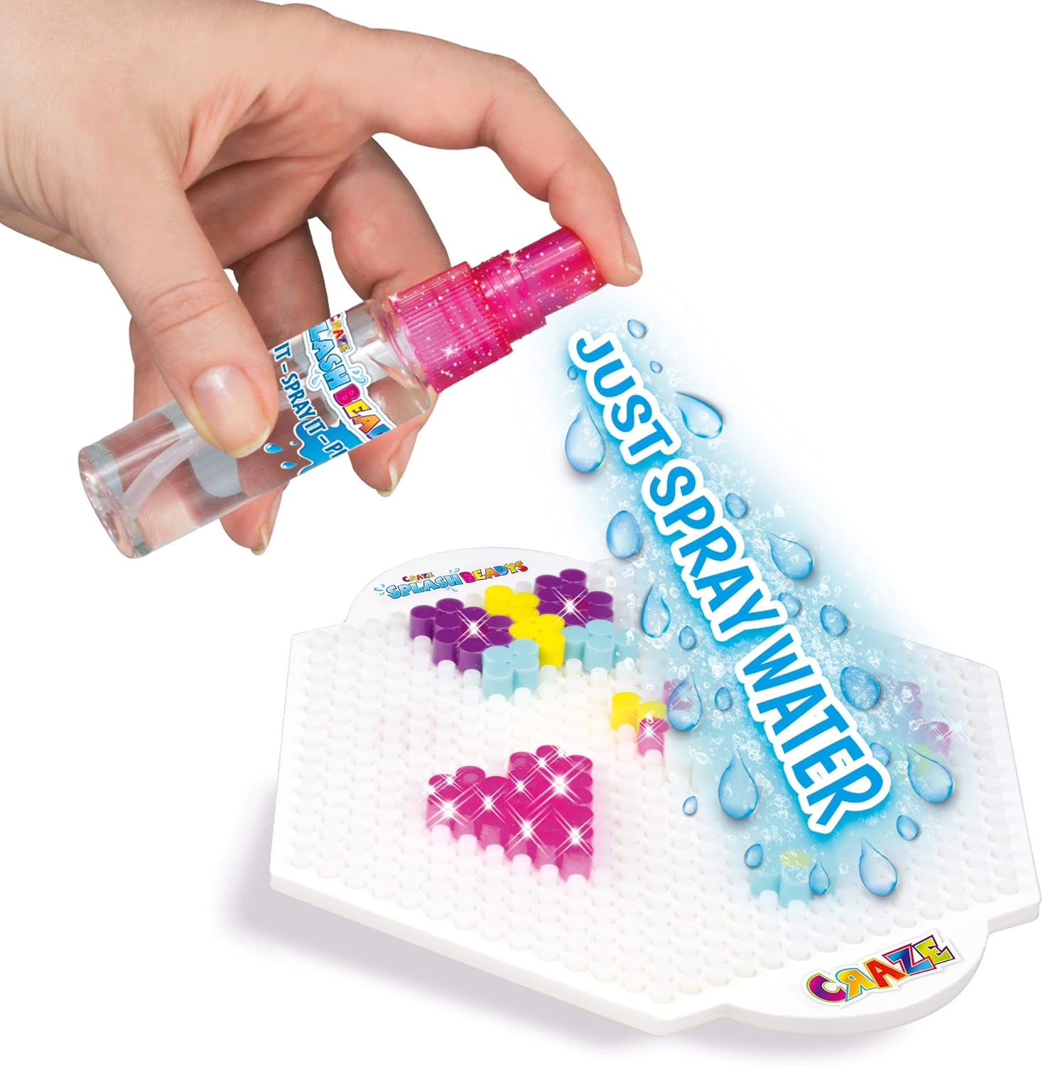 CRAZE Splash BEADYS 26038 Foilbag Starter Pack Children's Jewellery Iron-On Beads Set for Crafts Beautiful Colours - Image 5