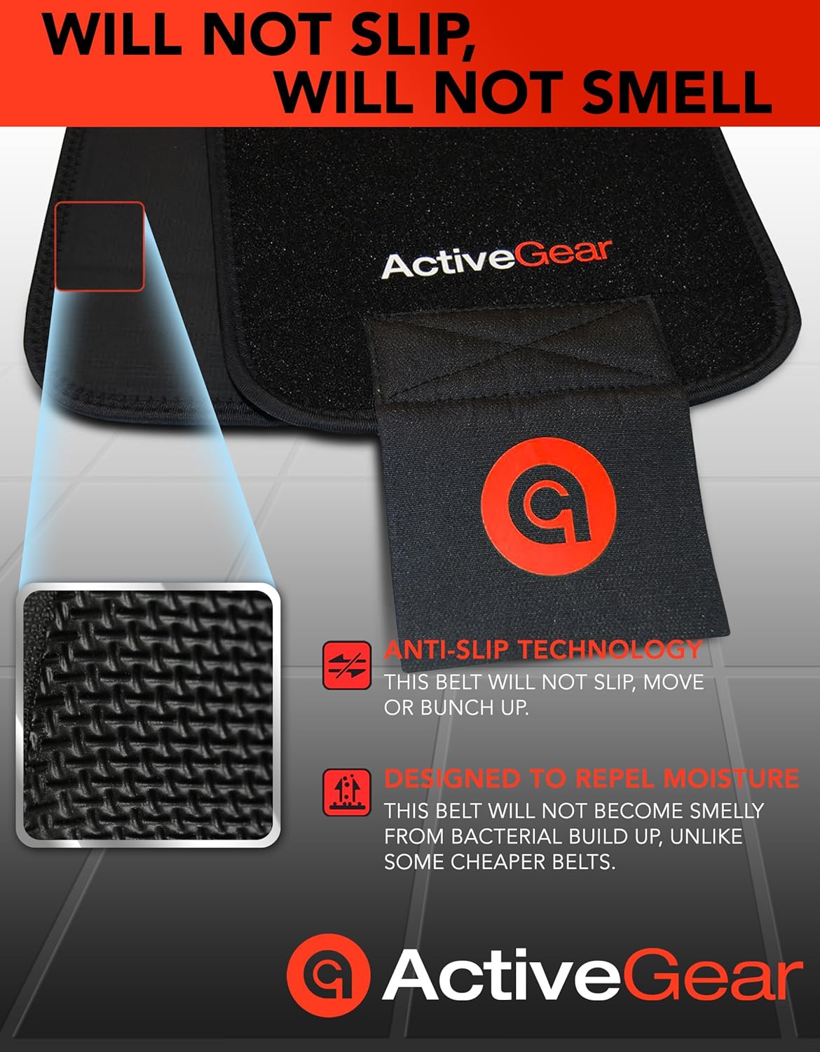 ActiveGear Waist Trimmer Belt Slim Body Sweat Wrap for Stomach and Back Lumbar Support: Sports & Outdoors