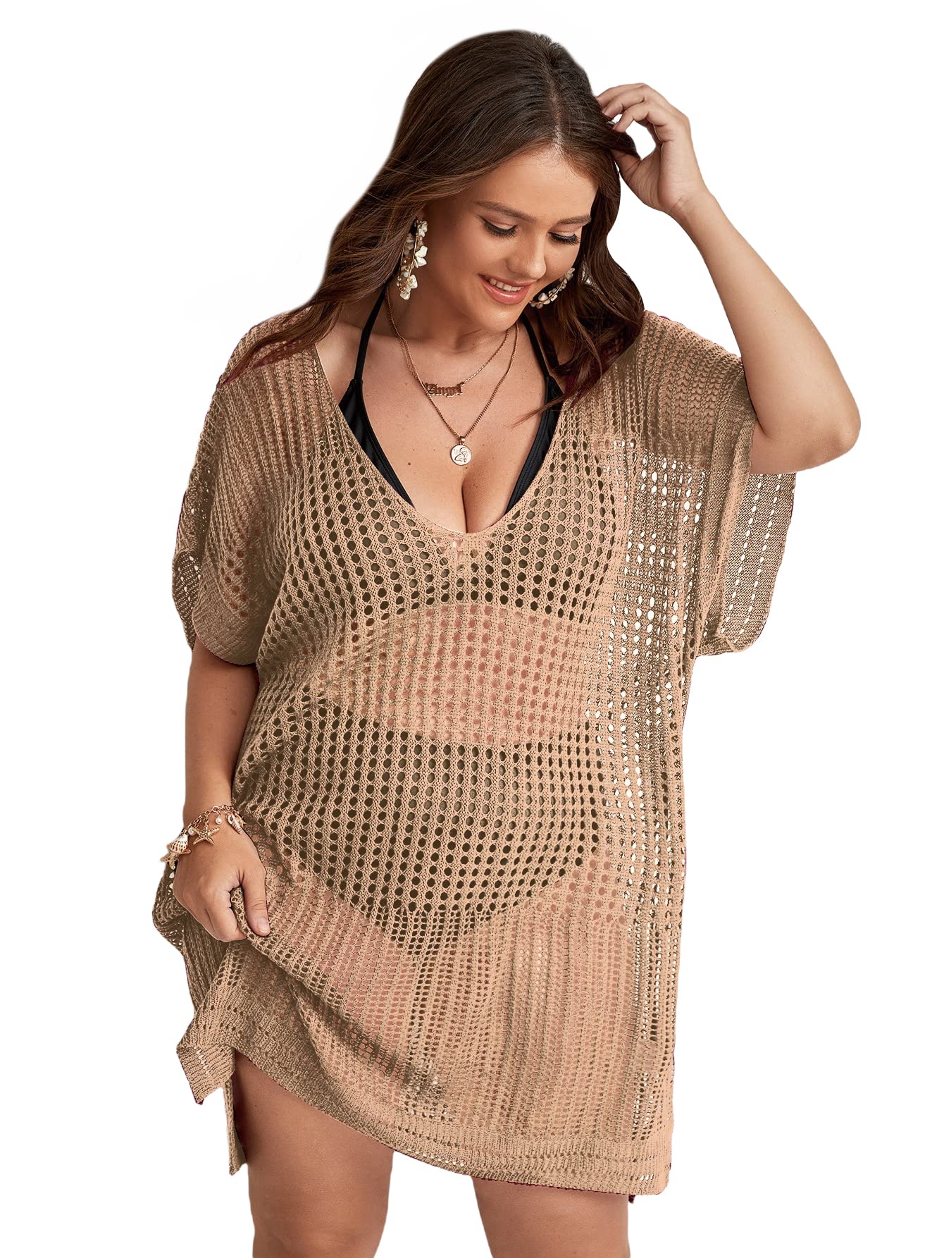 SOLY HUX Women's Plus Size Casual Summer Short
