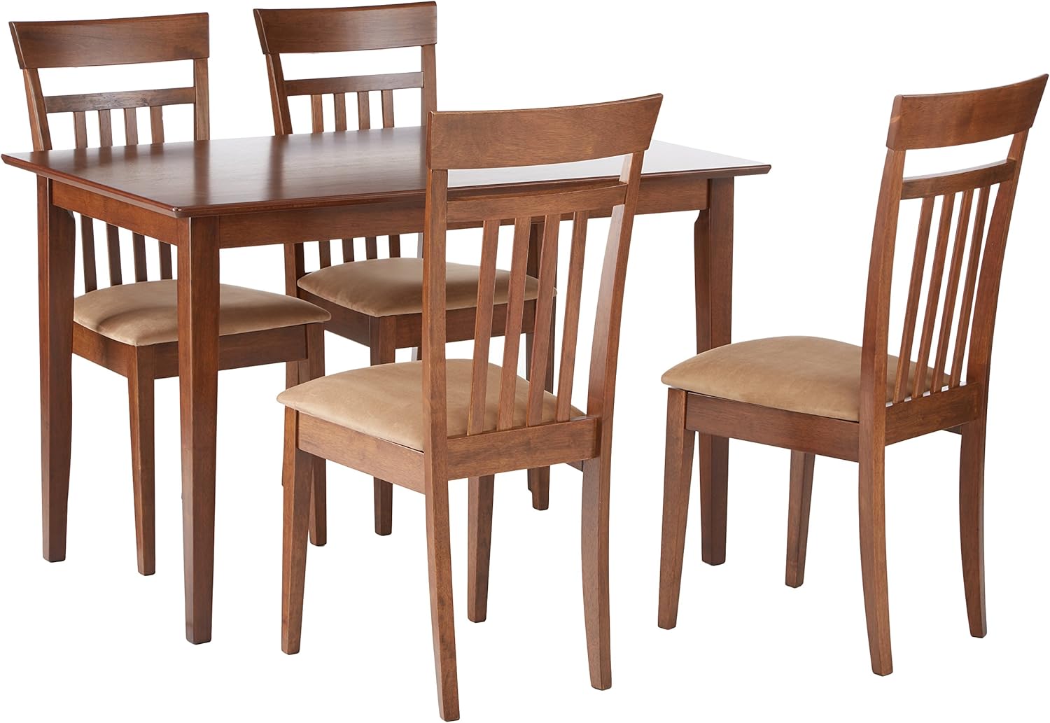 Amazon Com Coaster Co 150430 5 Pc Dining Set Chestnut Table